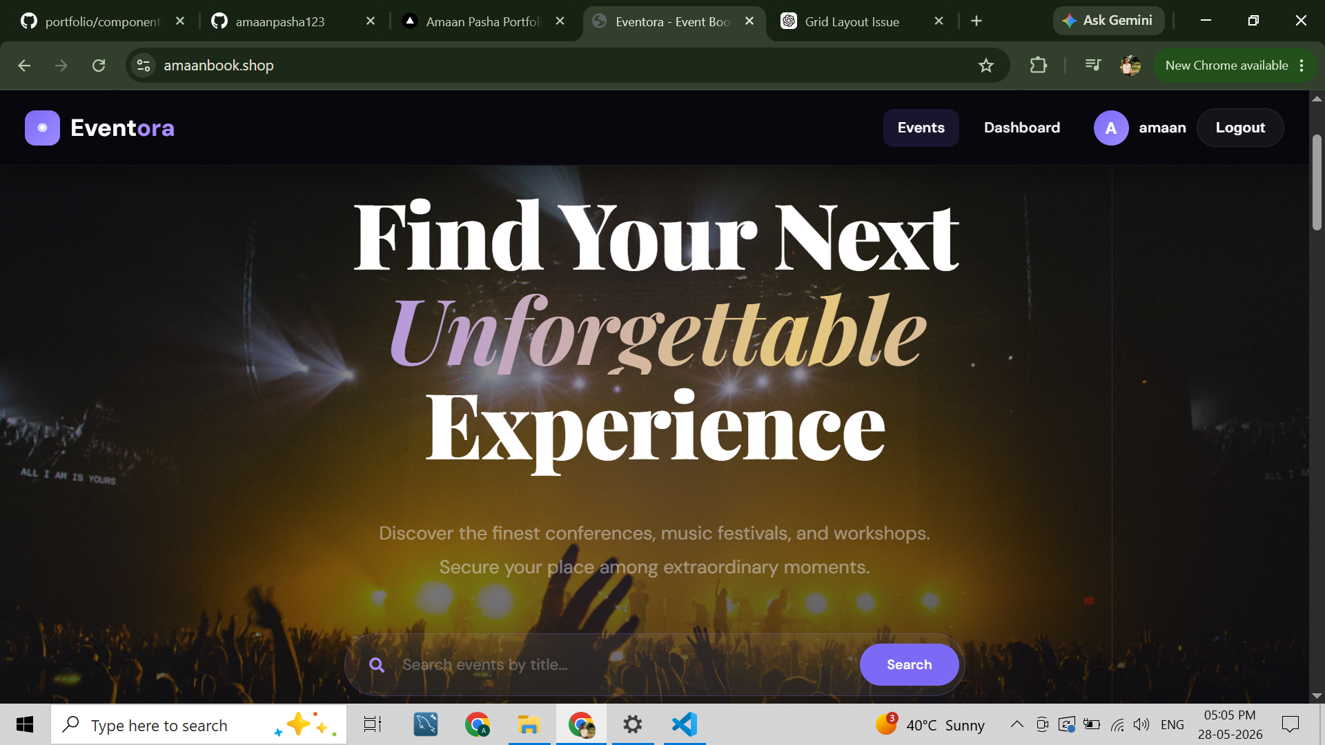 EventBooking Website